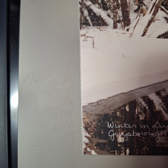 Vintage 1992 Derek Hendsbee "Winter in Lundy" PERMAplaque Art 16"X12" - Picture 10 of 16